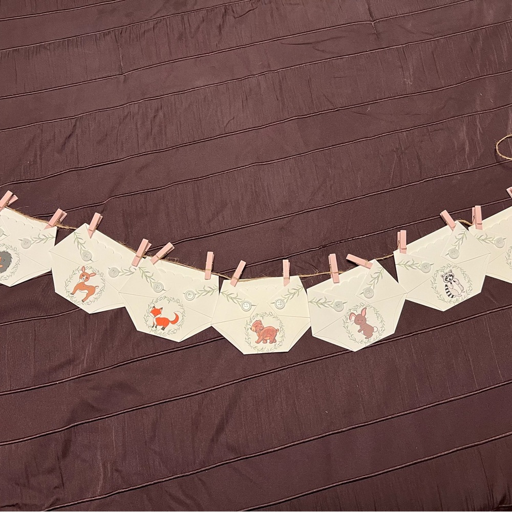 Hand-made diaper gift card holder